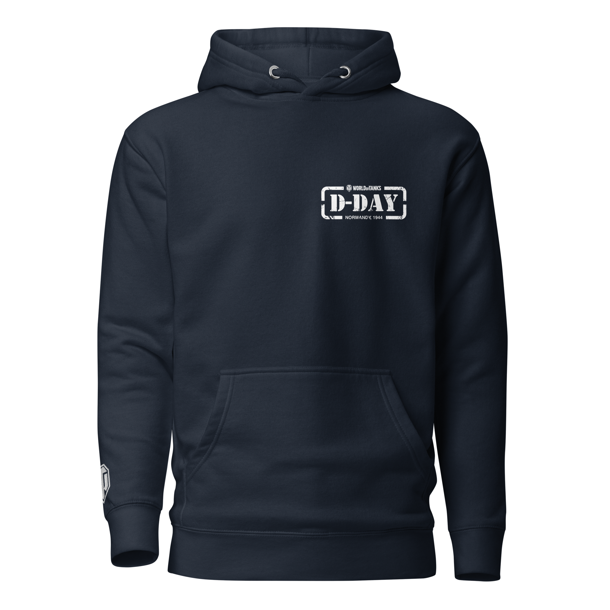 World of Tanks D-Day 2025 felpa con cappuccio blu ufficiale