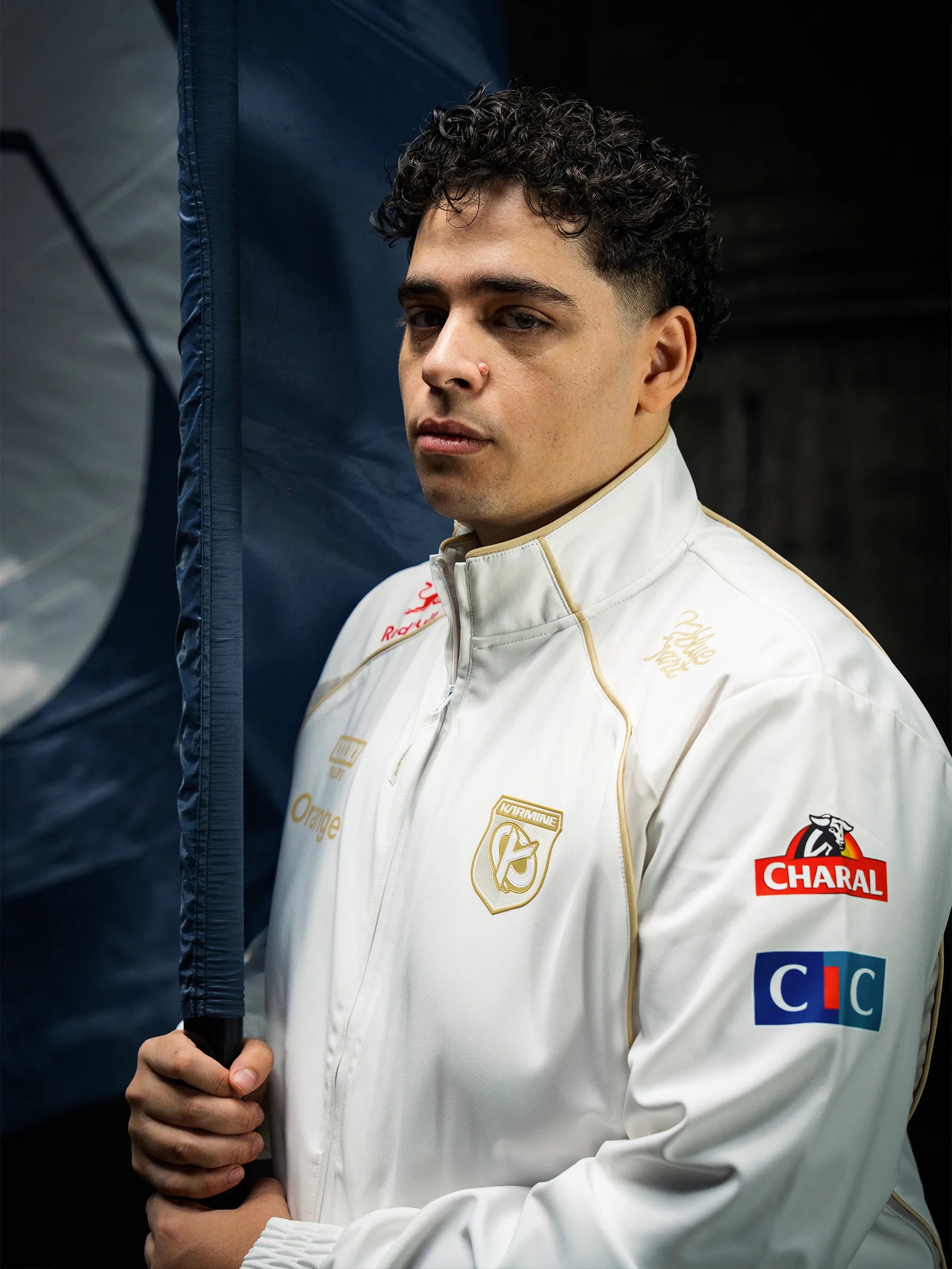 Karmine Corp Worlds Jacket 2026 giacca bianca loose