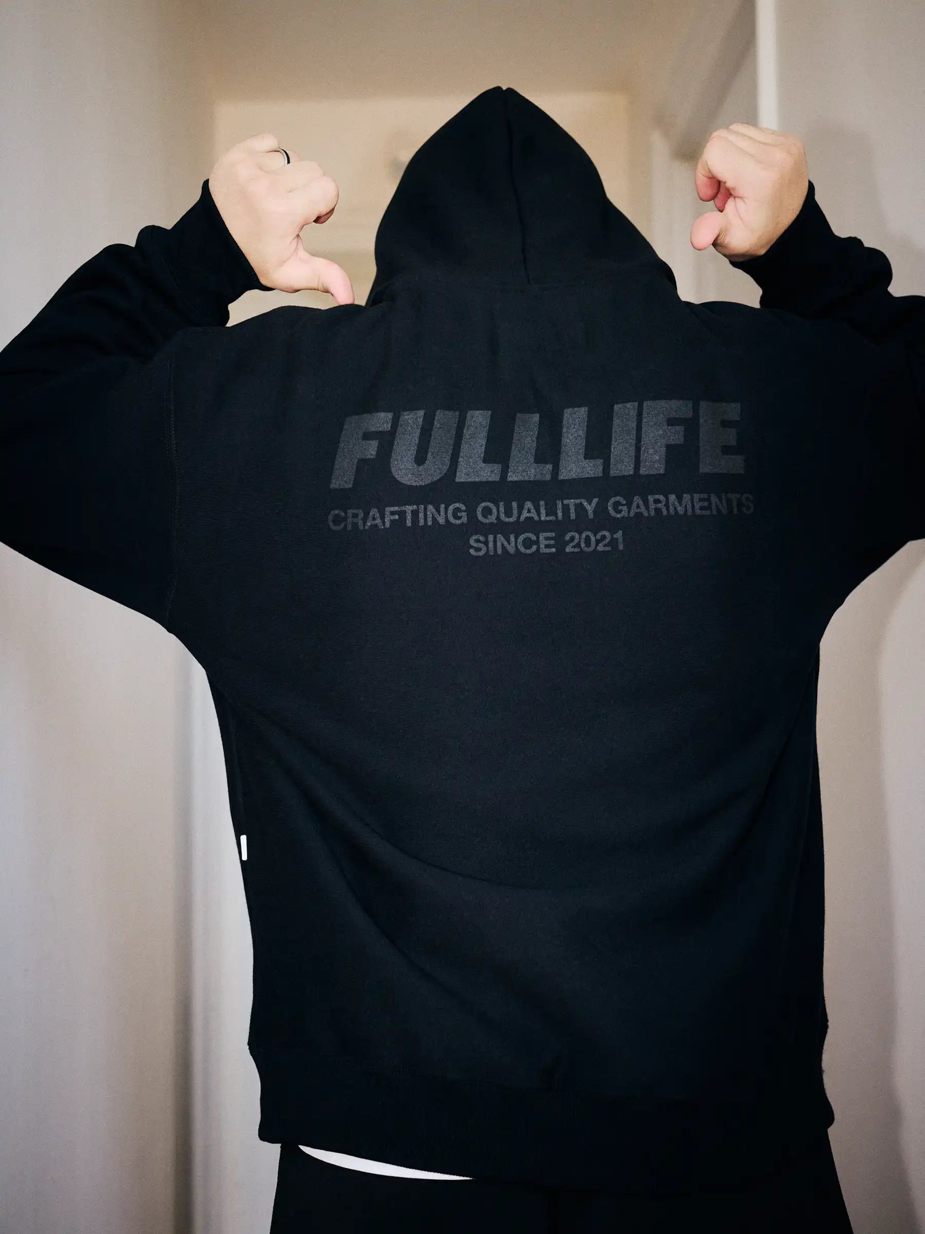 Fulllife Signature Hoodie felpa cotone bio