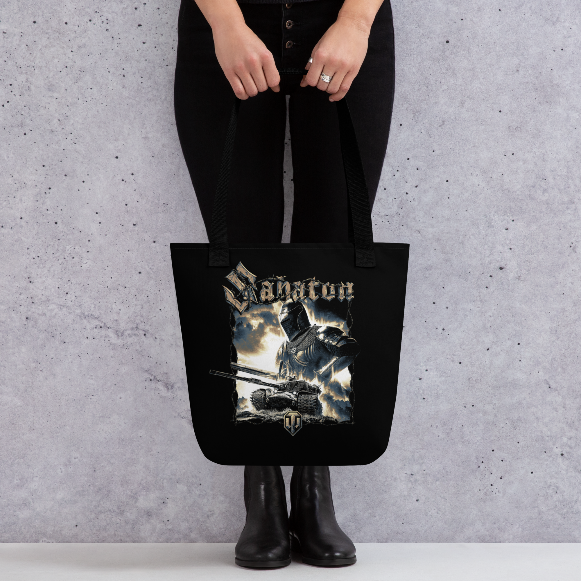 World of Tanks x Sabaton Knight shopper tote bag 10 L