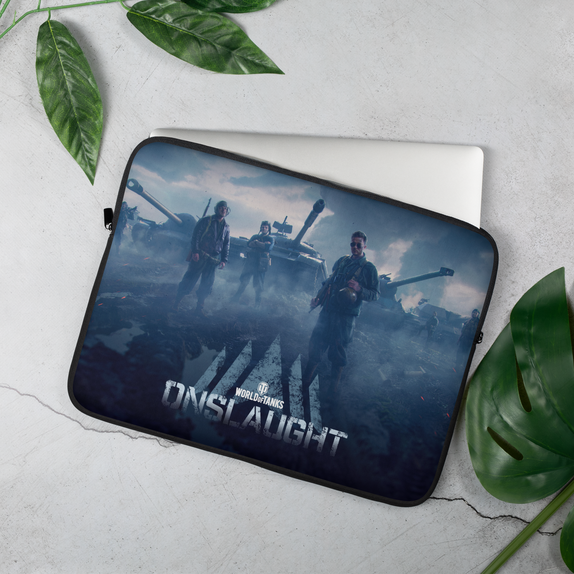 World of Tanks Onslaught 2025 custodia laptop 15 pollici neoprene