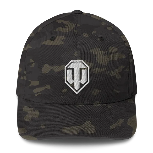 World of Tanks Logo FlexFit cappellino Black MultiCam