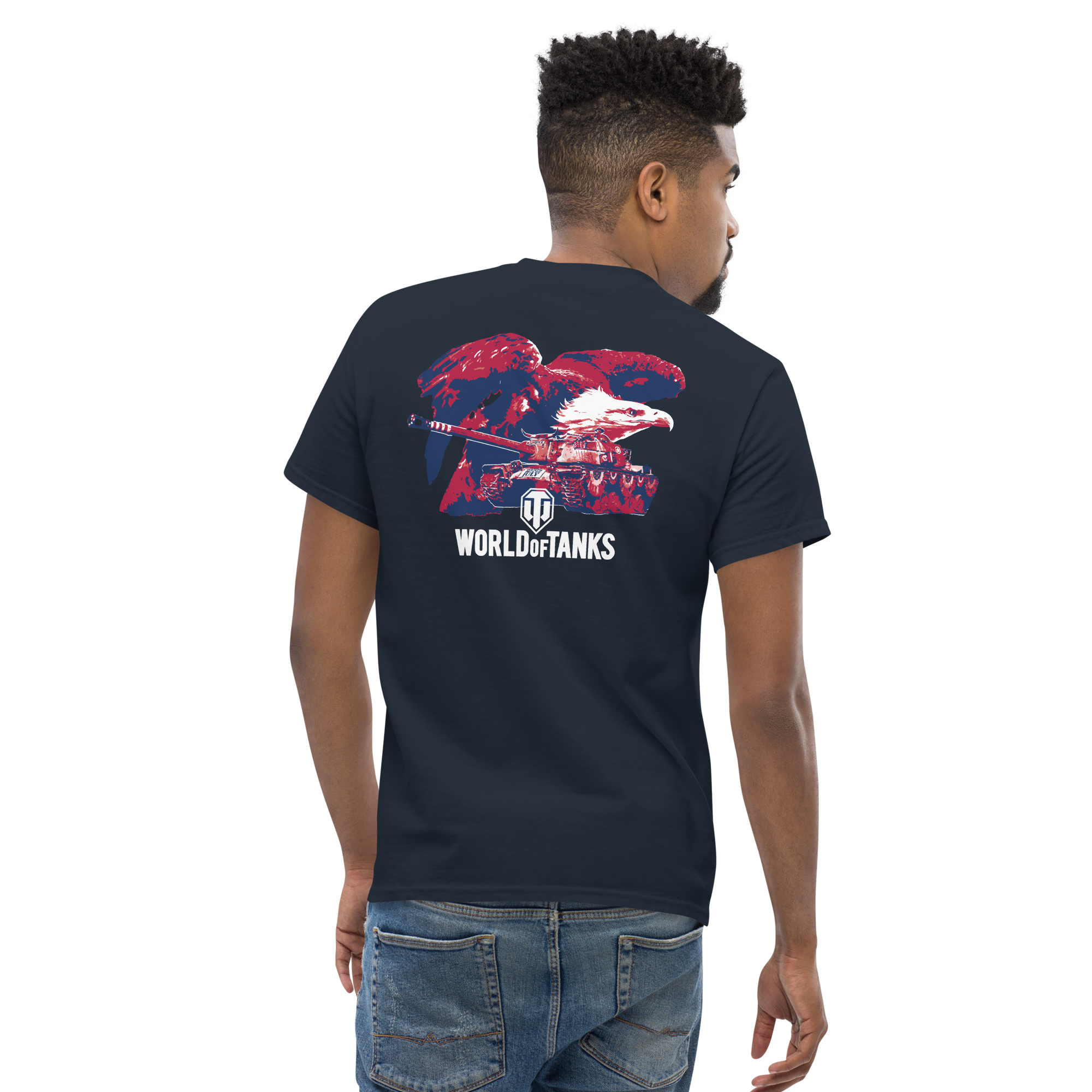World of Tanks July 4th Eagle maglietta cotone unisex