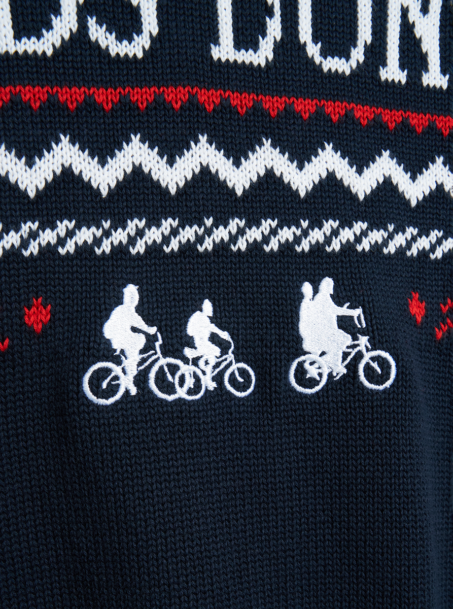 Fulllife Stranger Things Upside Down Christmas felpa cotone