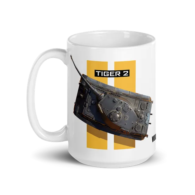 World of Tanks TankFest 2025 Tiger 2 tazza bianca ceramica