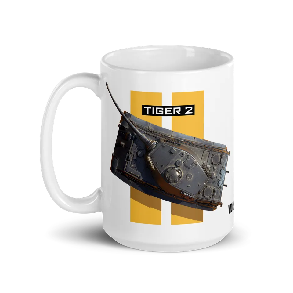 World of Tanks TankFest 2025 Tiger 2 tazza bianca ceramica