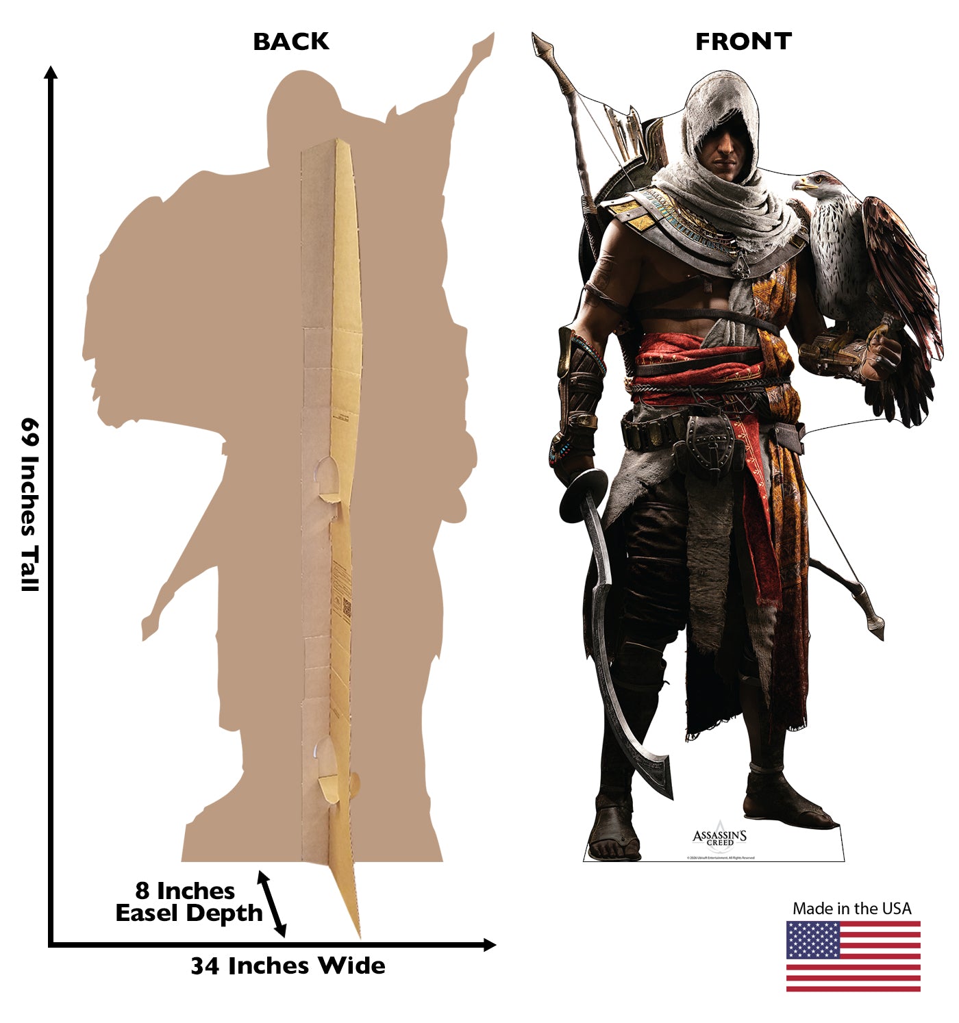 Ubisoft Assassin's Creed Origins sagoma Bayek 175 cm