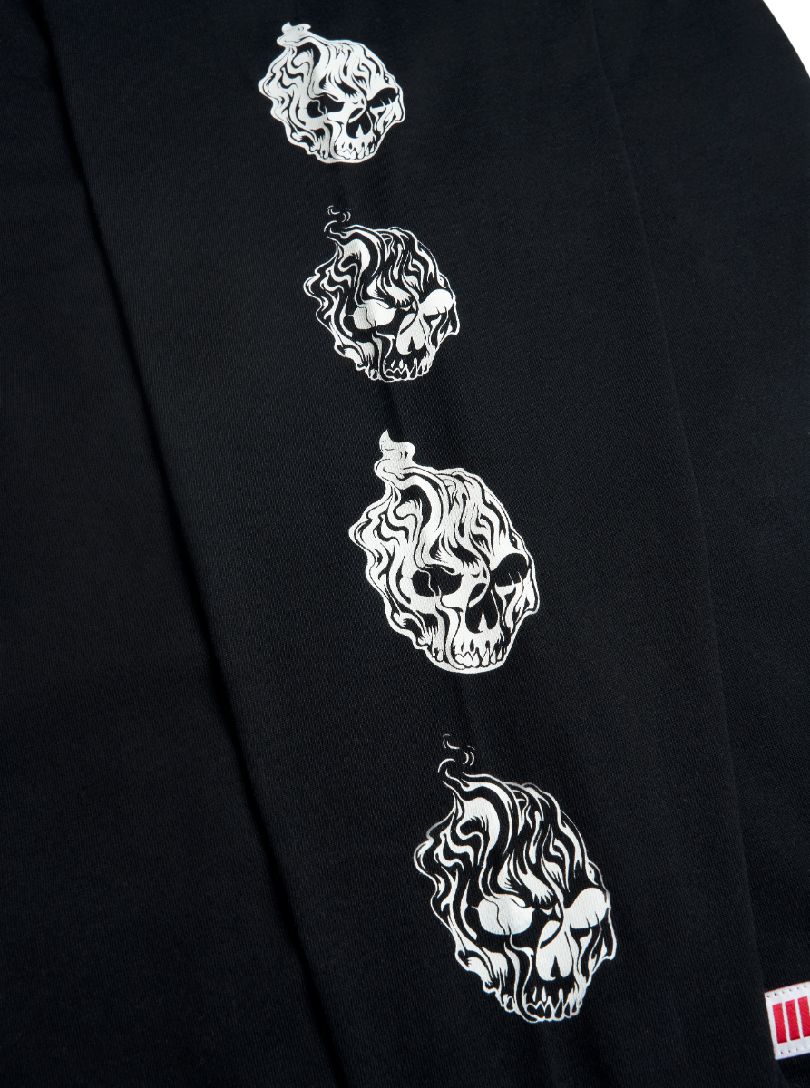 Call of Duty MWZ Smoking Skulls maglia manica lunga cotone