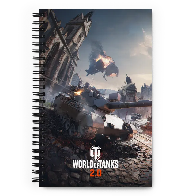 World of Tanks 2.0 quaderno spiralato 140 pagine puntinate