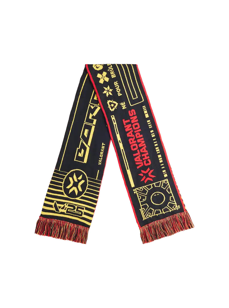 VALORANT VCT Born to Burn sciarpa rossa nera OS