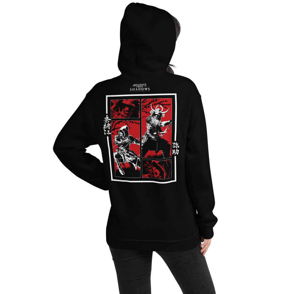Ubisoft Assassin's Creed Shadows felpa cappuccio nera unisex