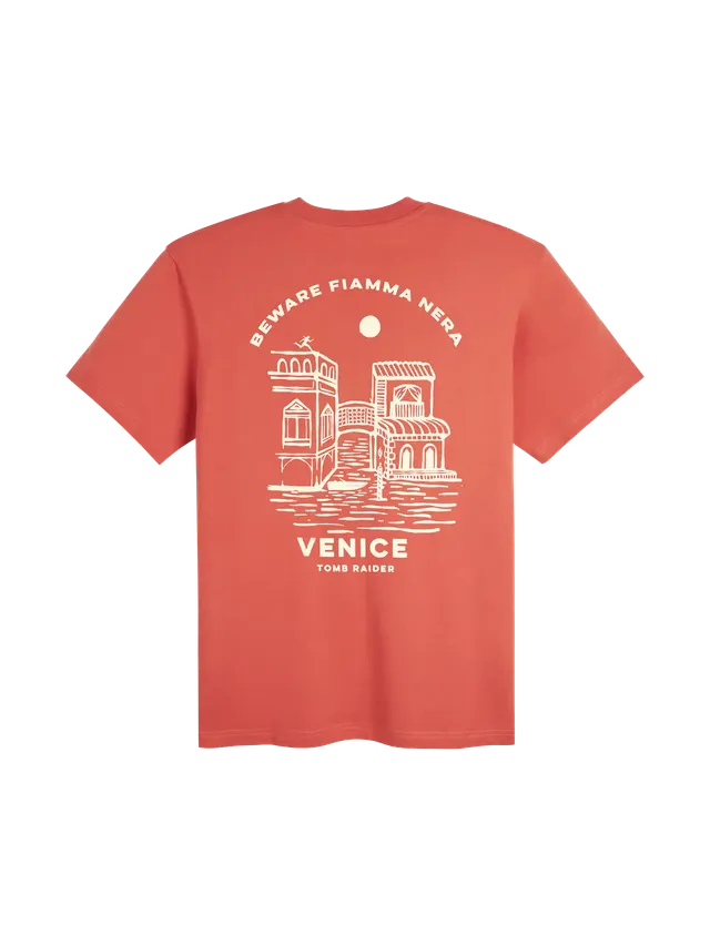 Tomb Raider Venice t-shirt uomo cotone organico