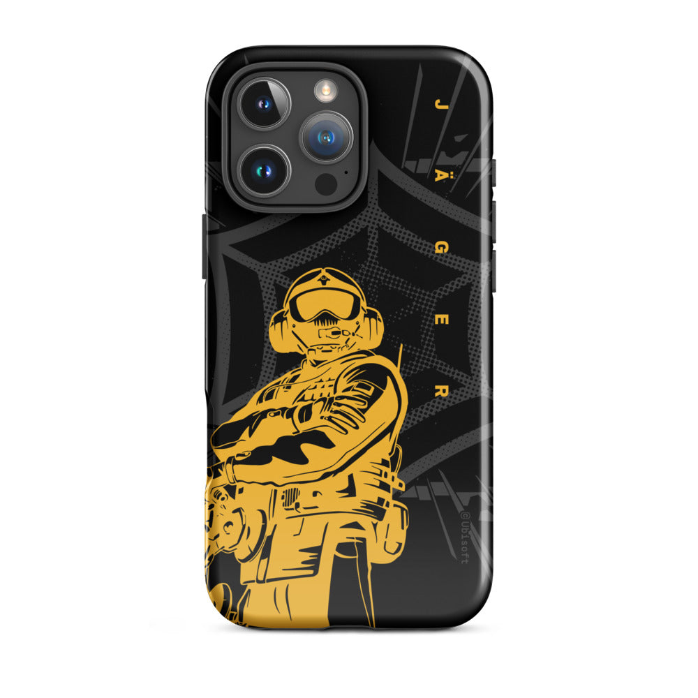 Rainbow Six Siege Jager cover iPhone 16 Pro doppia protezione