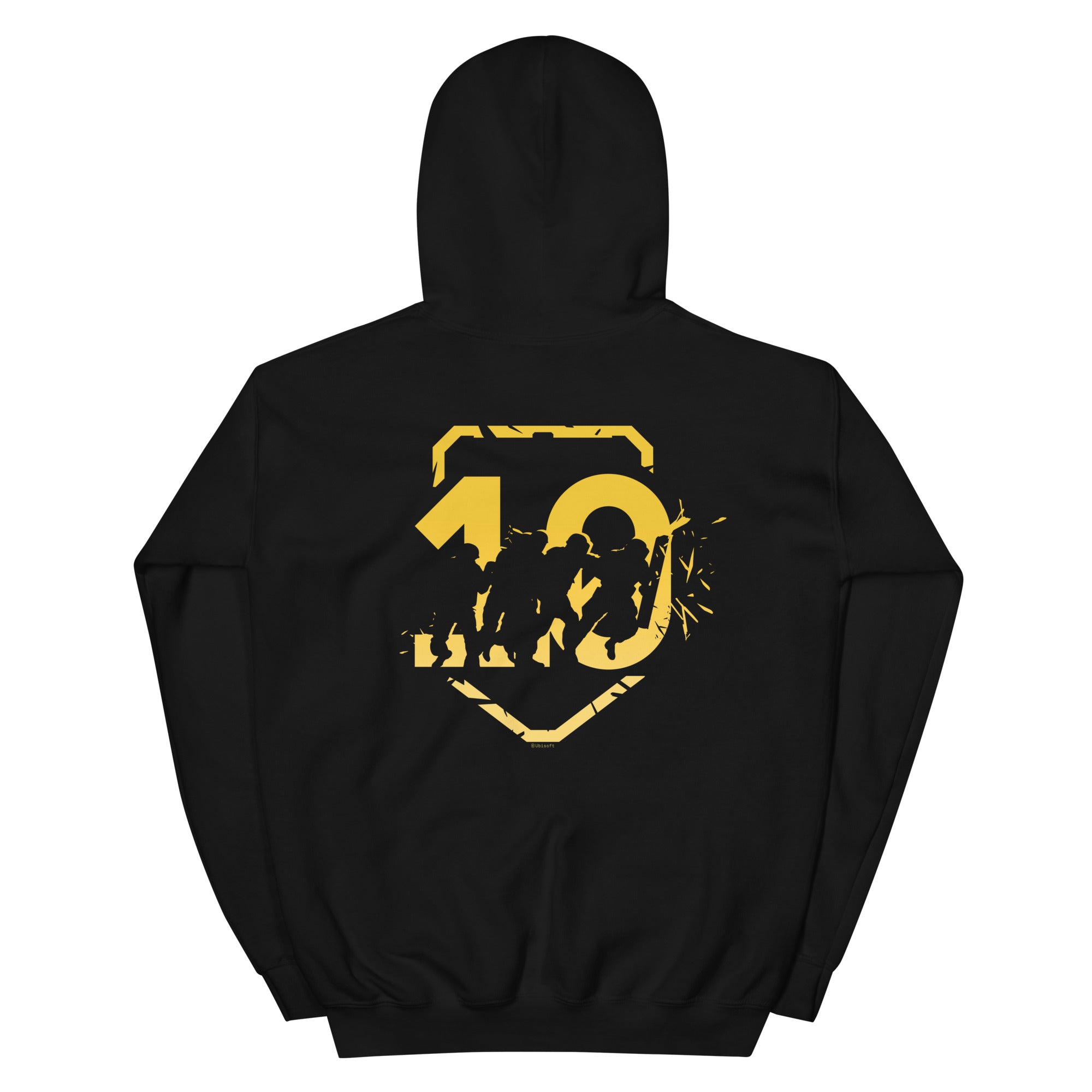 Rainbow Six Siege 10th Anniversary felpa cappuccio nera