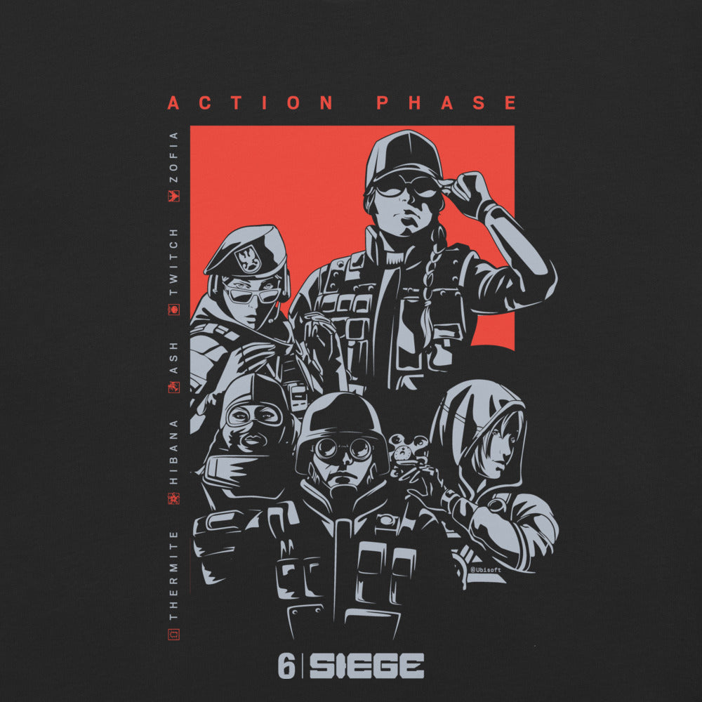 UBICollectibles Six Siege Action Phase maglietta cotone unisex