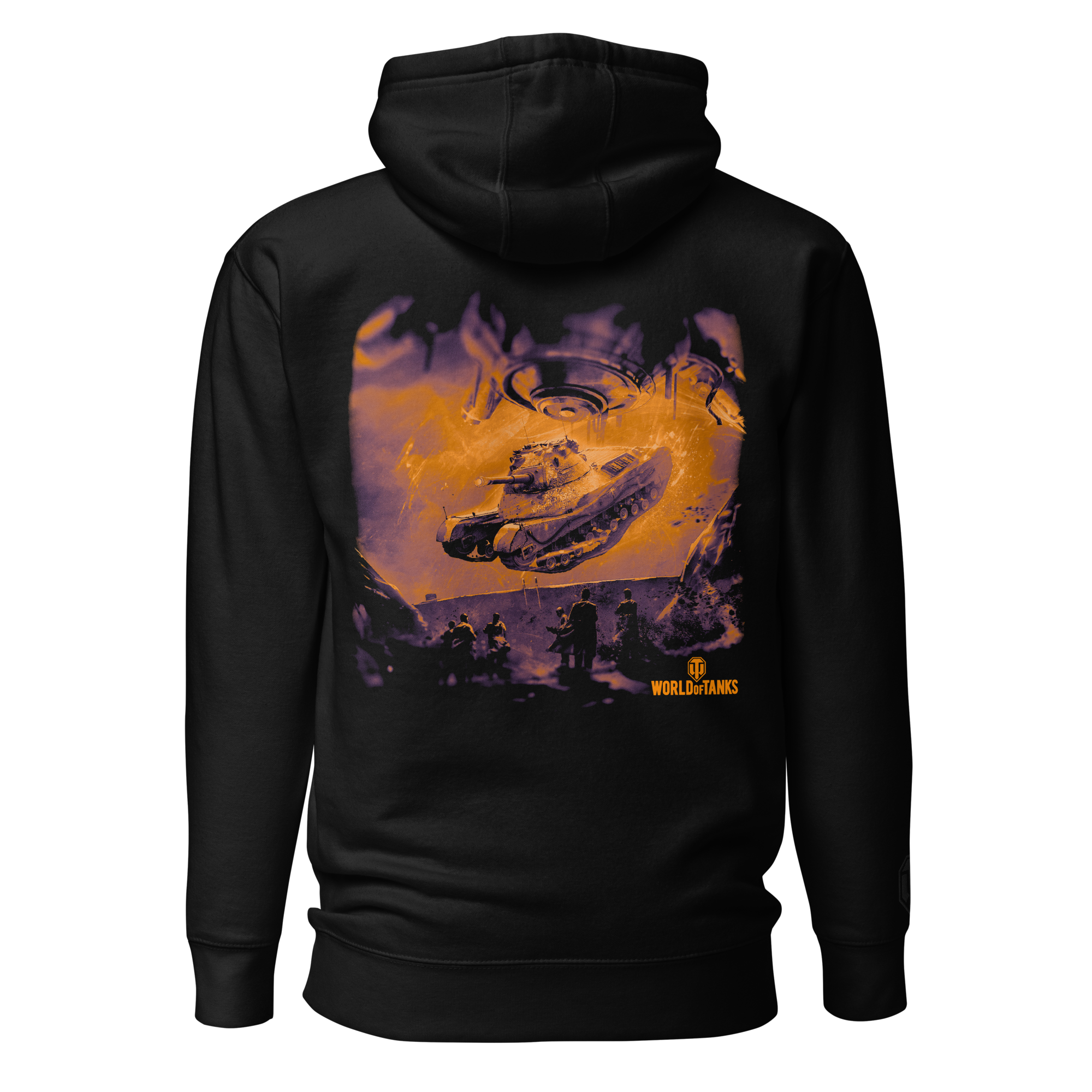 World of Tanks Halloween felpa cappuccio tasca cotone
