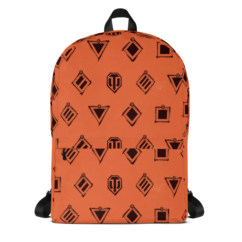 World of Tanks Shapes zaino scuola 15 pollici idrorepellente