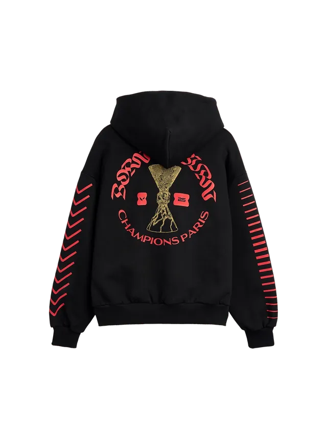 VCT Born to Burn Paris 2025 felpa zip nera