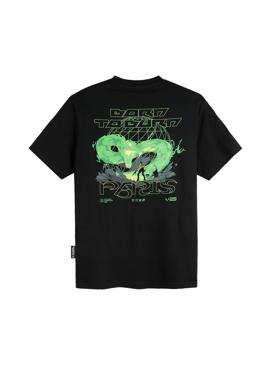 VCT Born to Burn t-shirt Paris cotone organico