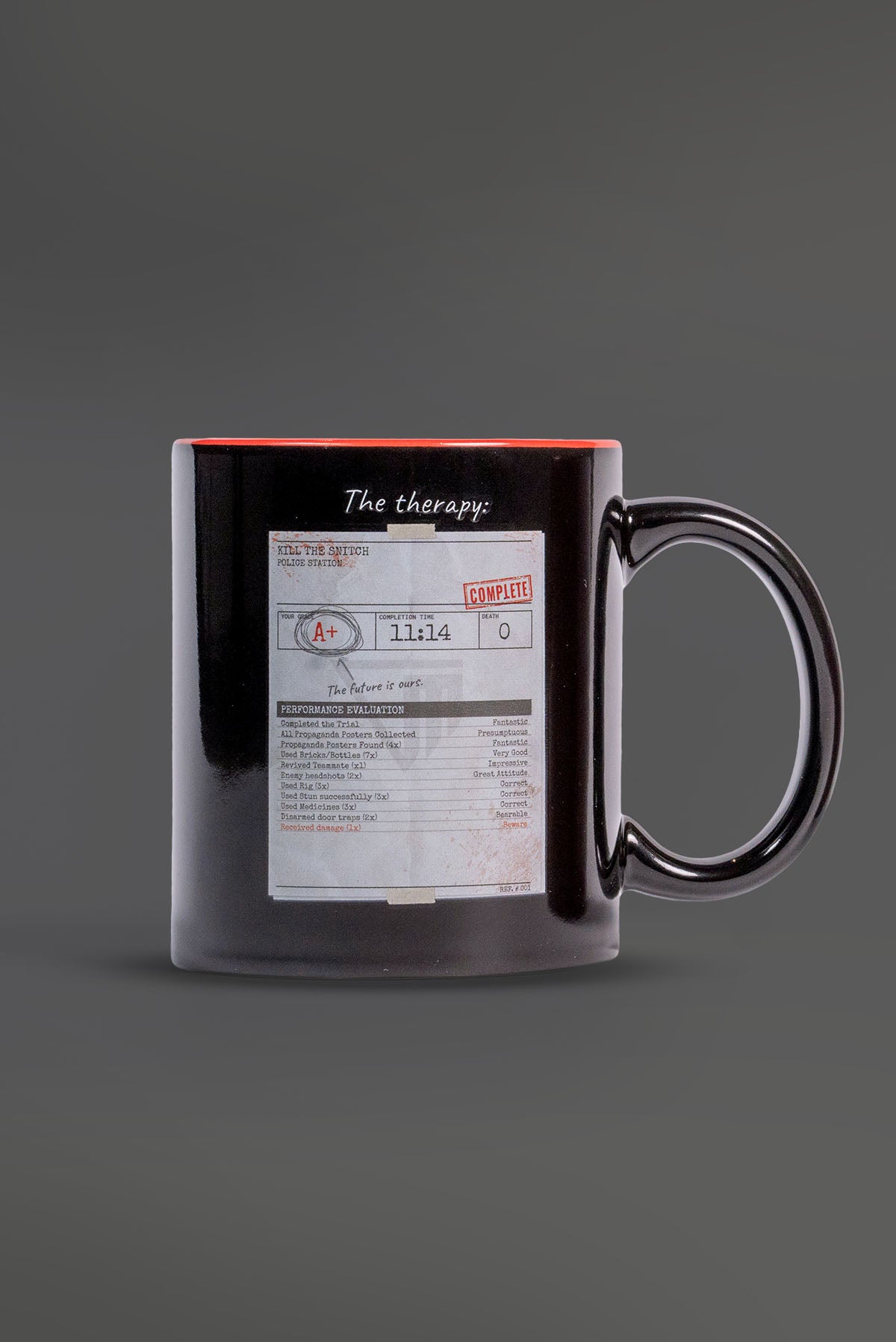 Red Barrels Outlast The Therapy is Working tazza nera