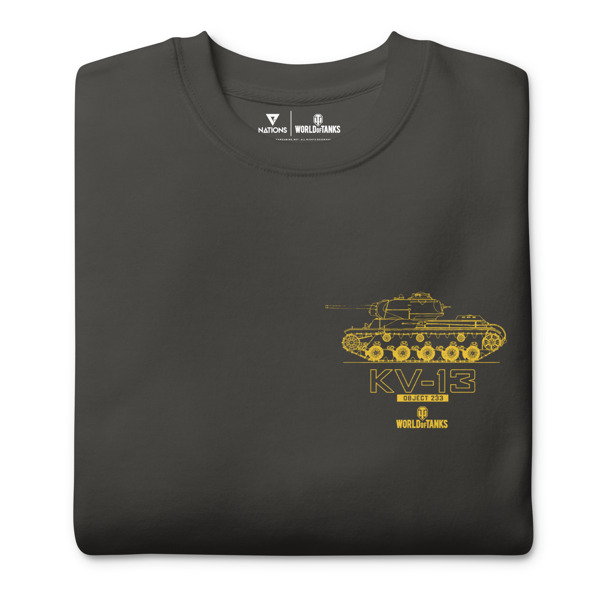 World of Tanks KV-13 Blueprint felpa girocollo
