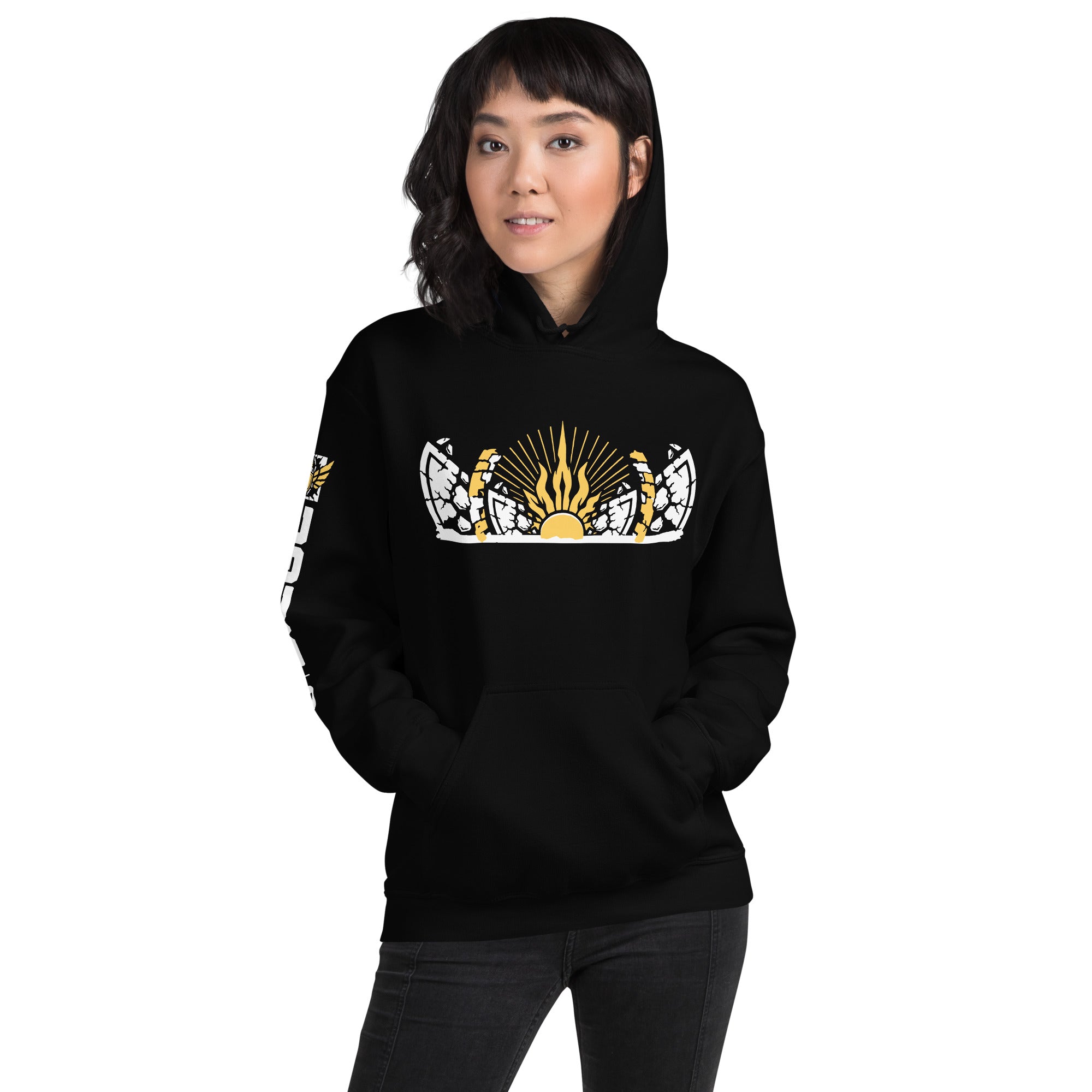 UBICollectibles Six Siege Split Fire felpa cappuccio nera L