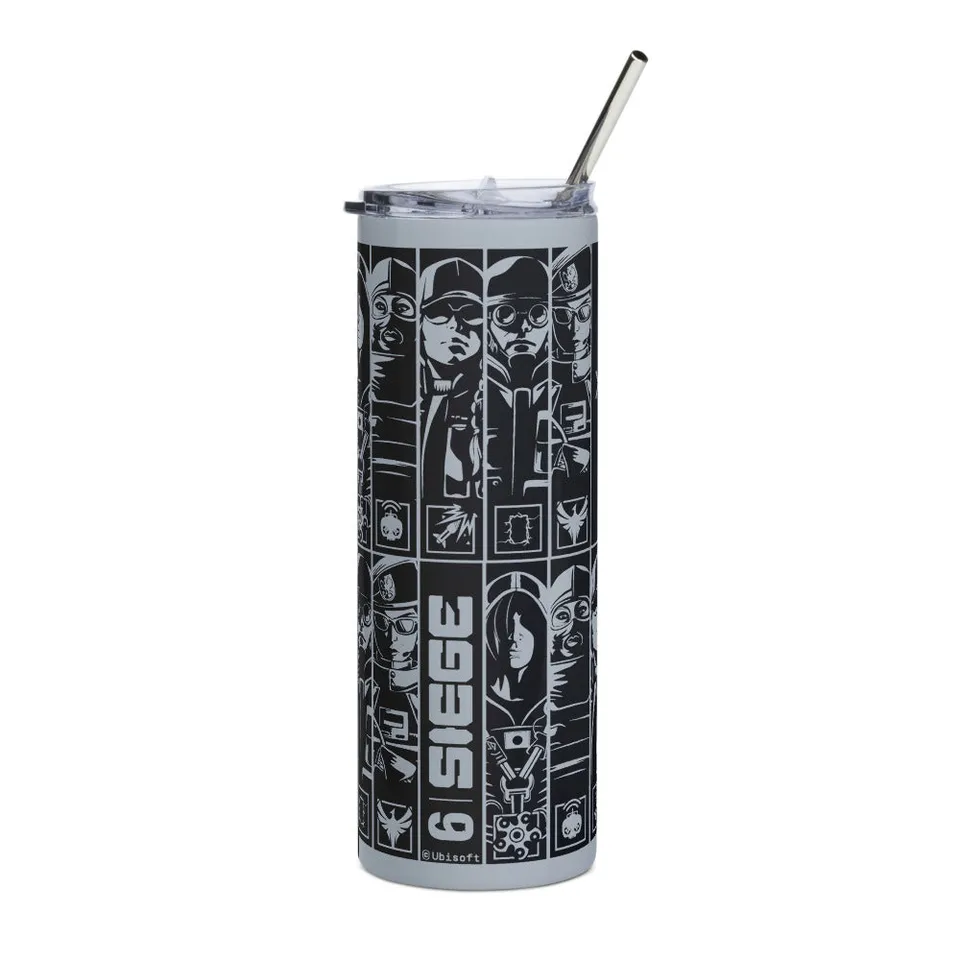 UBICollectibles Six Siege Operators borraccia termica acciaio 20 oz