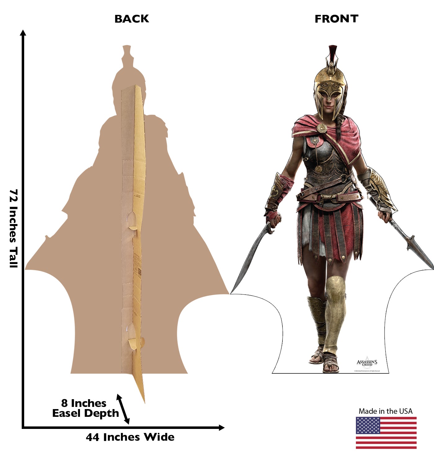 Ubisoft Assassin's Creed Odyssey Standee Kassandra cartone 183 cm