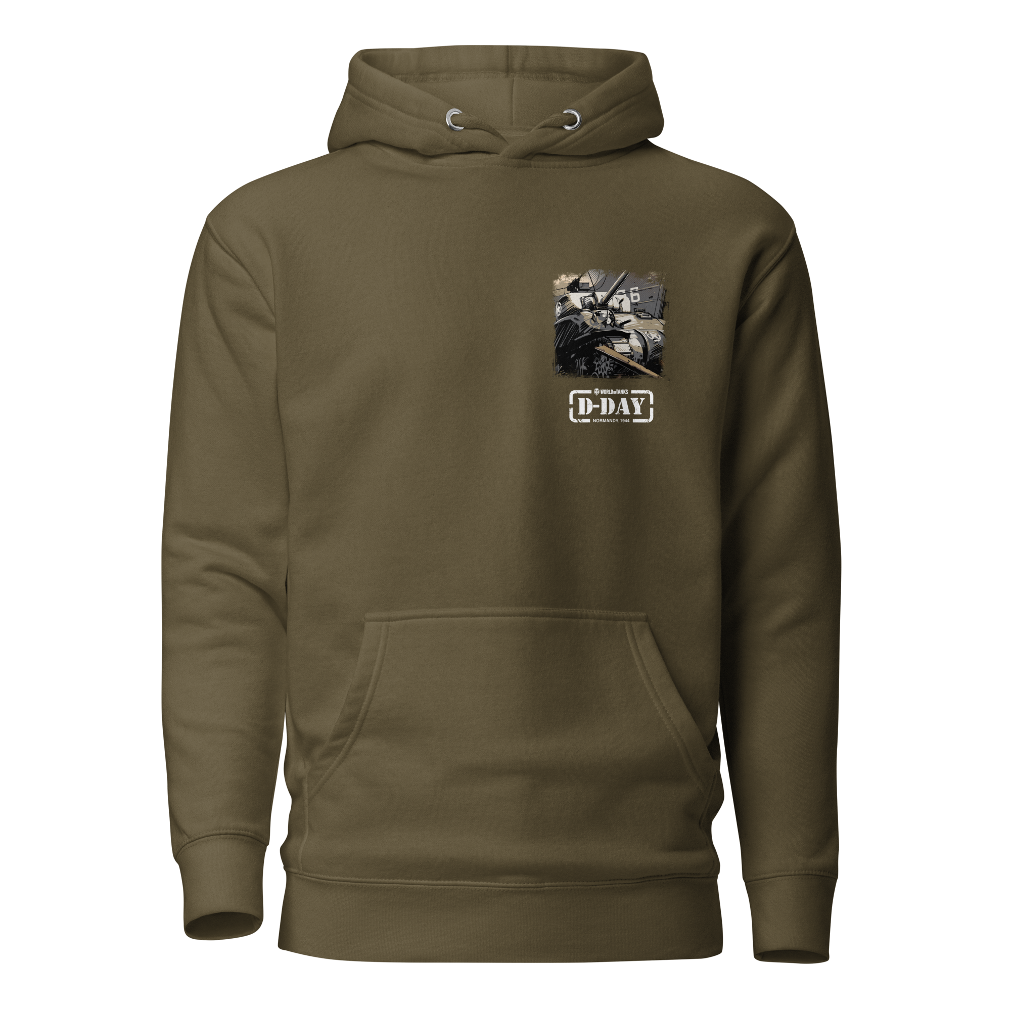 World of Tanks D-Day Fury Storm felpa verde militare unisex