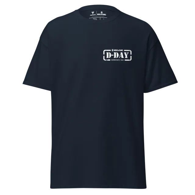 World of Tanks D-Day 2025 t-shirt navy cotone