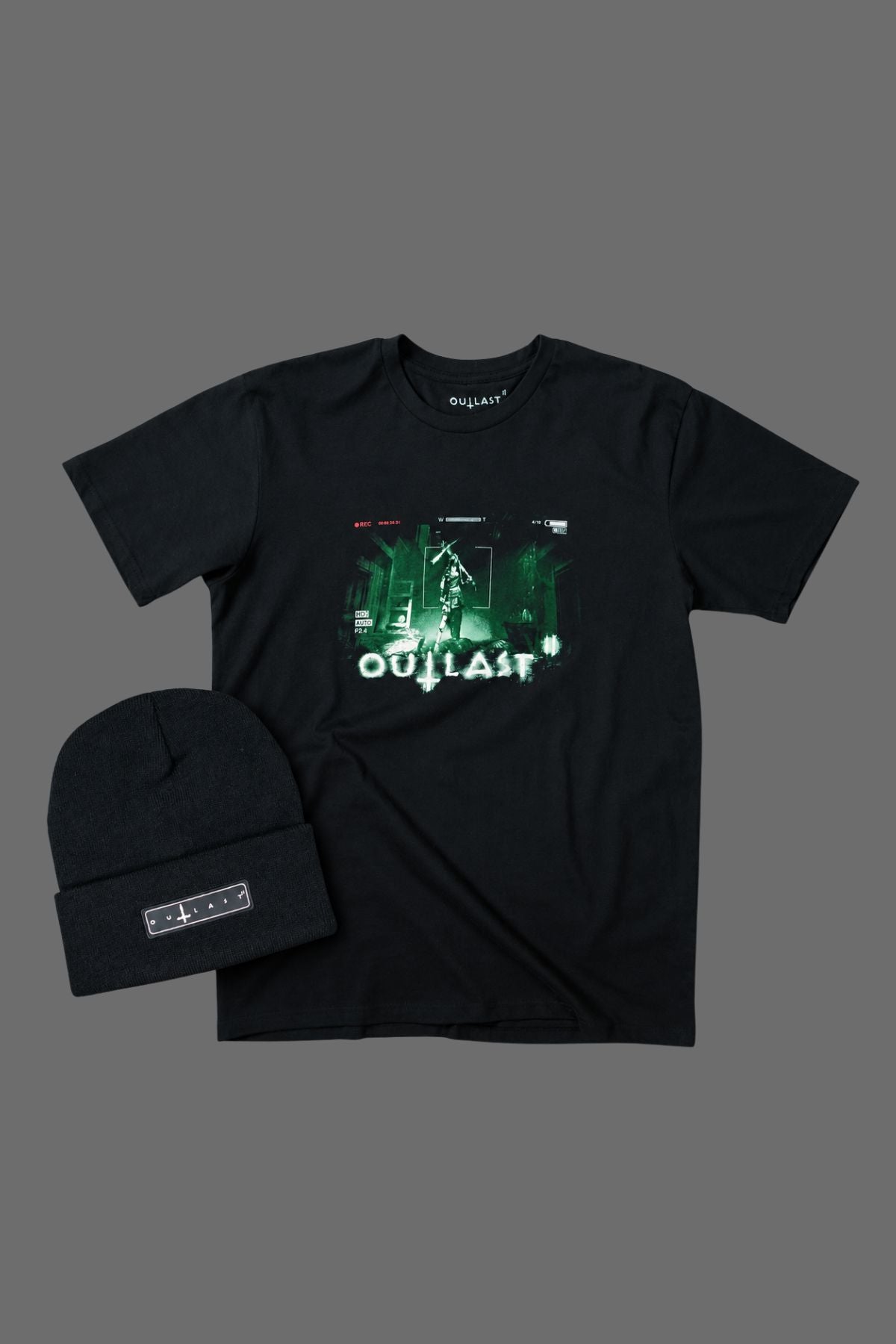 Red Barrels Outlast 2 maglietta taglia M + berretto ufficiale