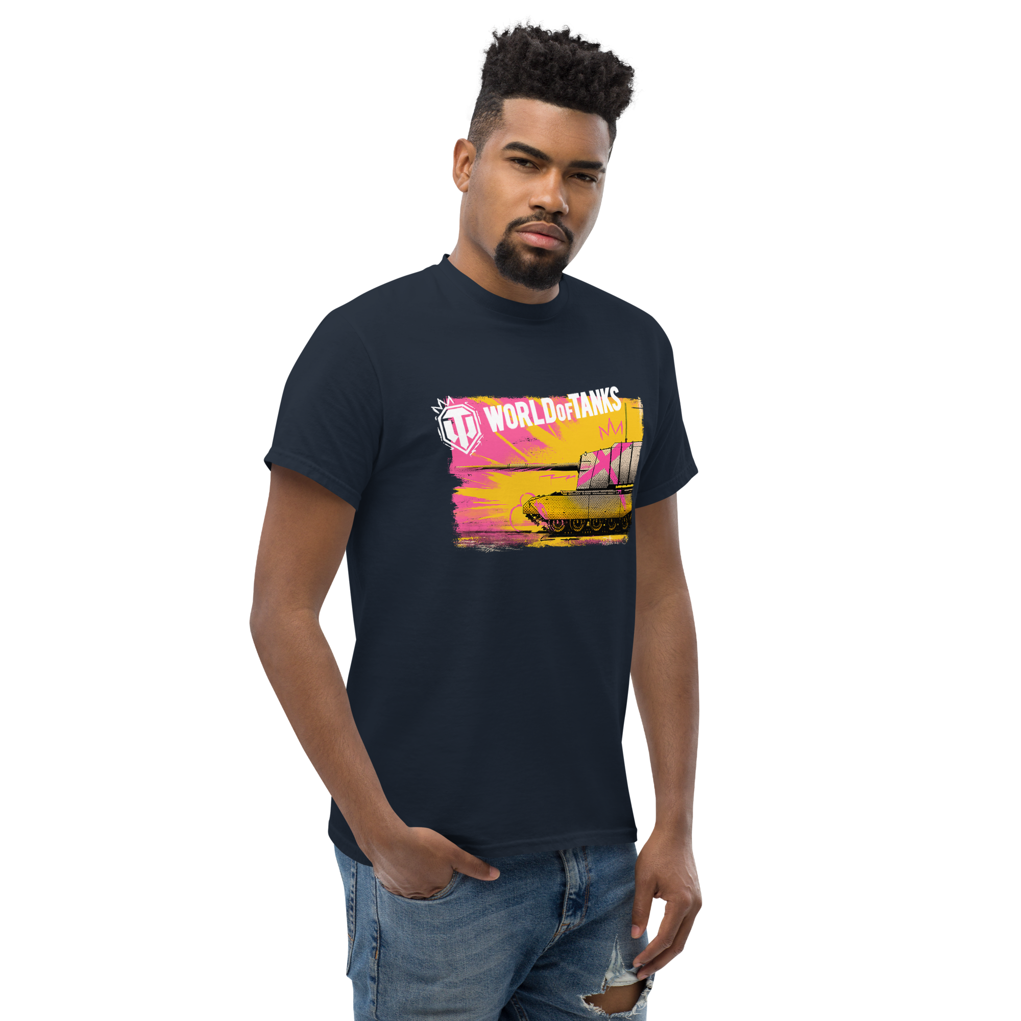 World of Tanks TankFest Tee t-shirt navy 100% cotone