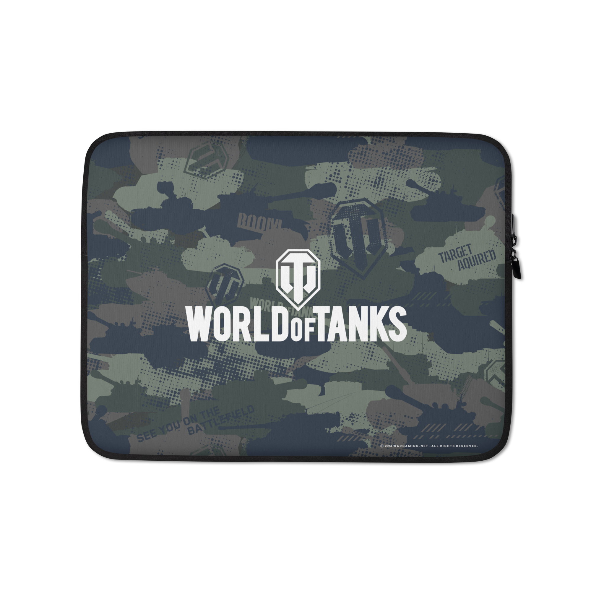 World of Tanks Camo custodia laptop 15" neoprene