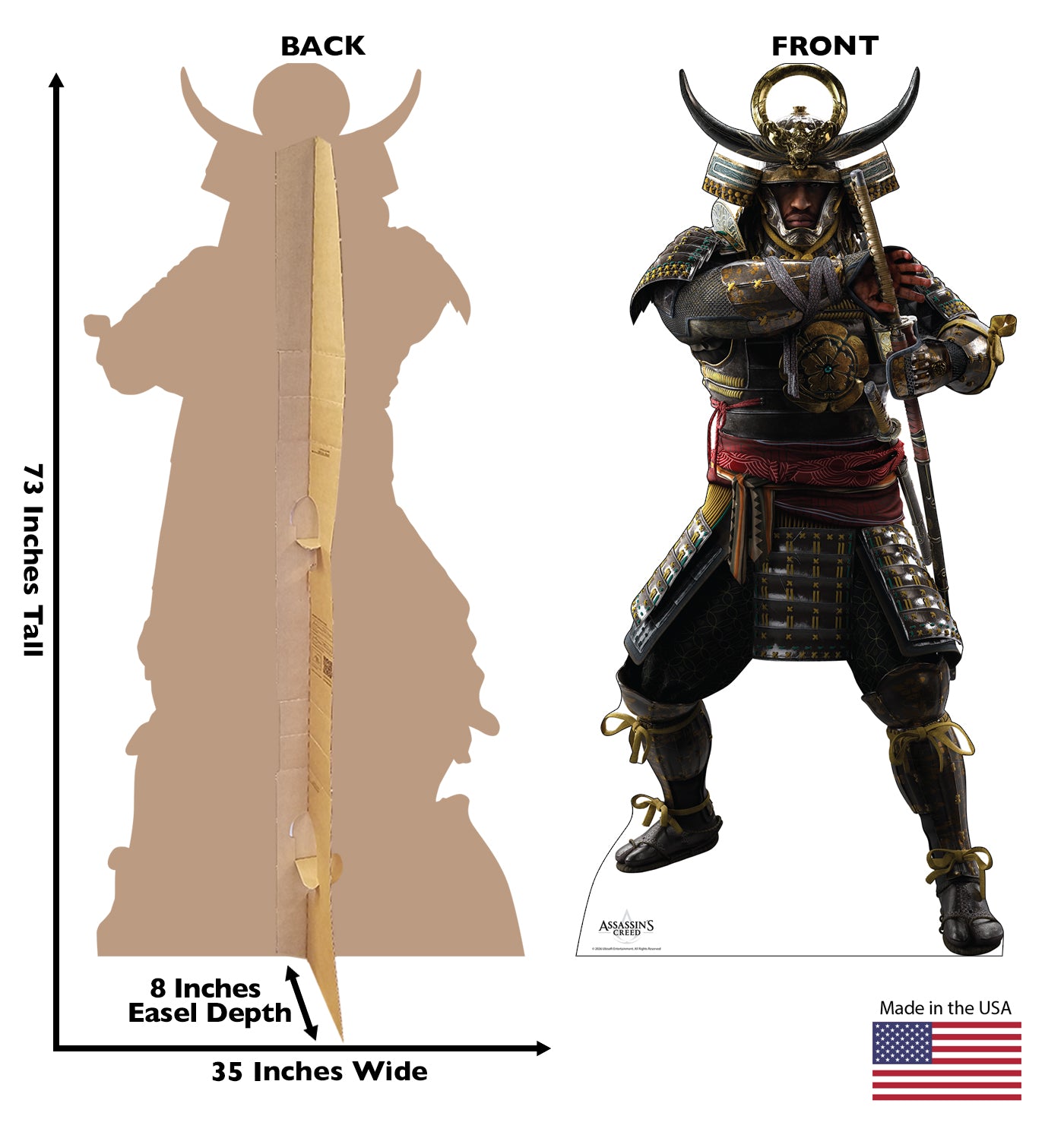 Assassin's Creed Shadows standee Yasuke cartone 185 cm