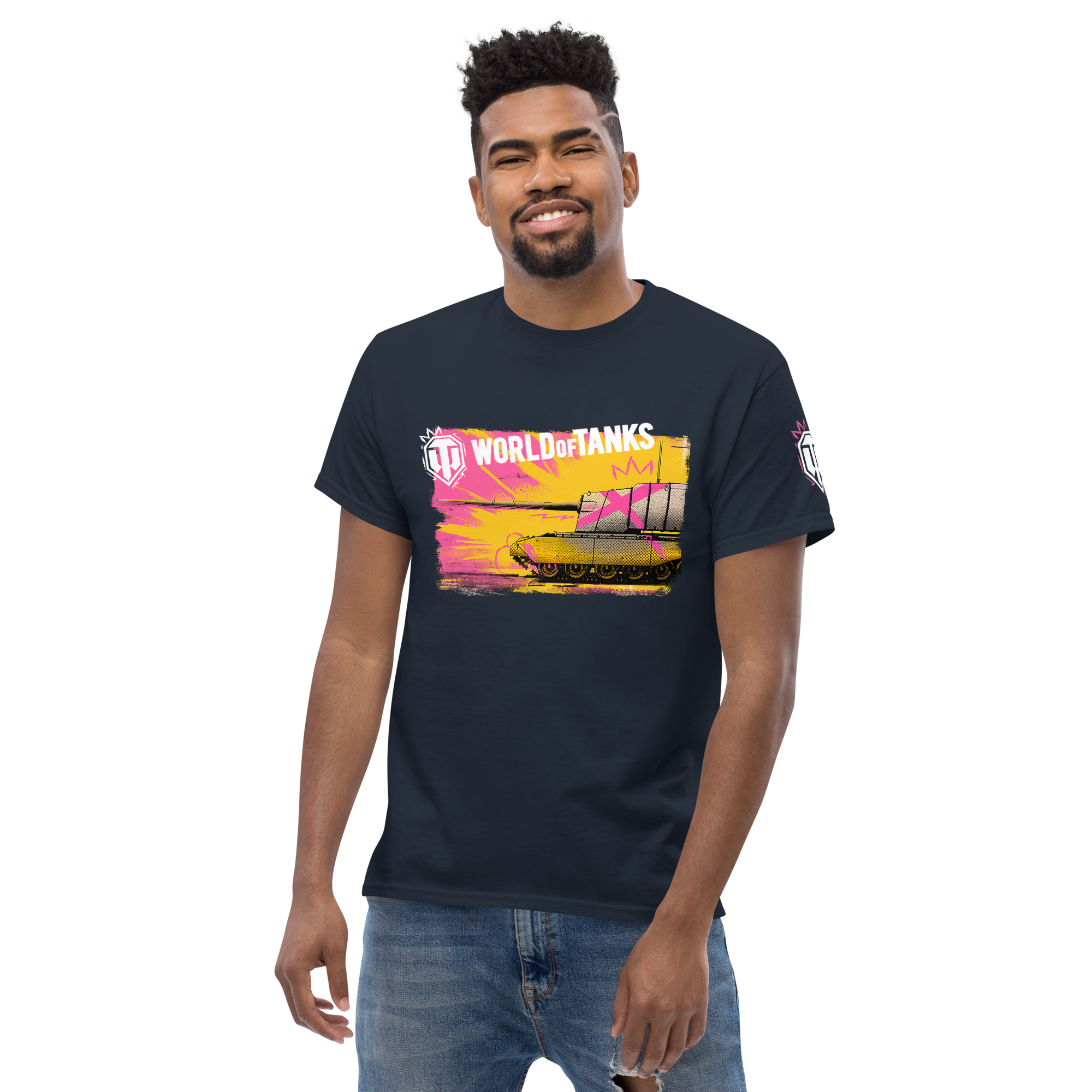 World of Tanks TankFest Tee t-shirt navy 100% cotone