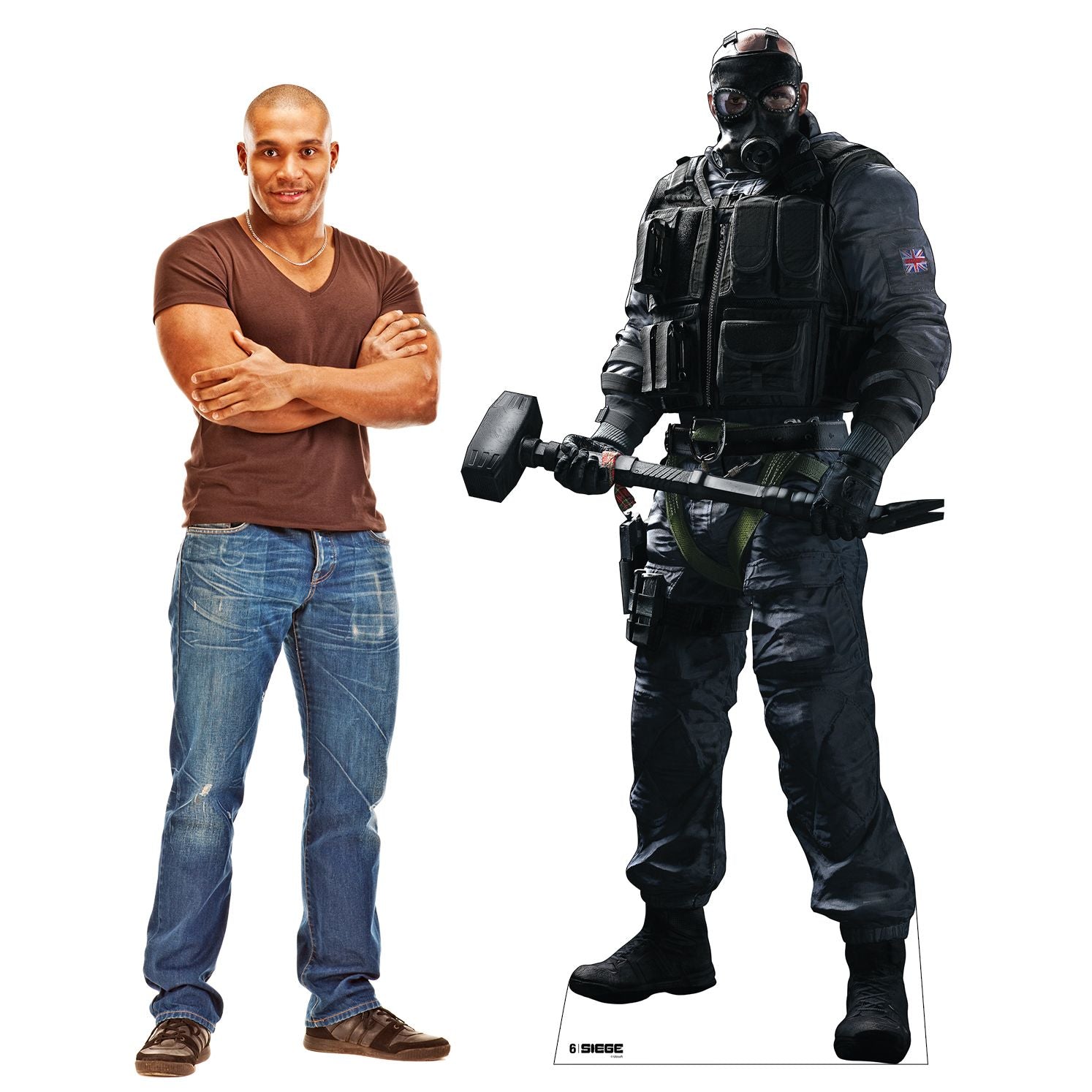 Rainbow Six Siege standee Sledge cartoncino