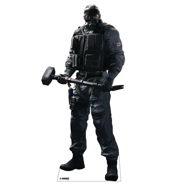 Rainbow Six Siege standee Sledge cartoncino