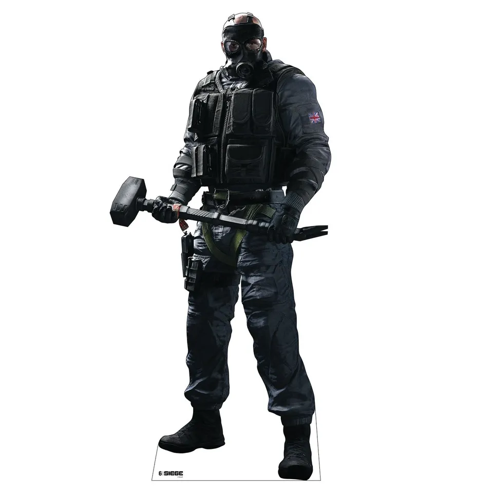 Rainbow Six Siege standee Sledge cartoncino