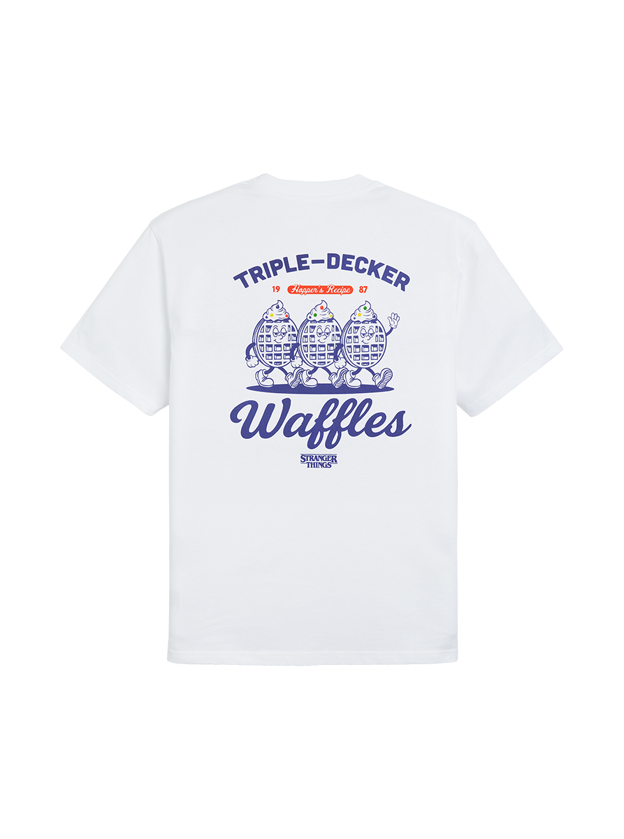 Stranger Things Eleven Waffles t-shirt cotone bio