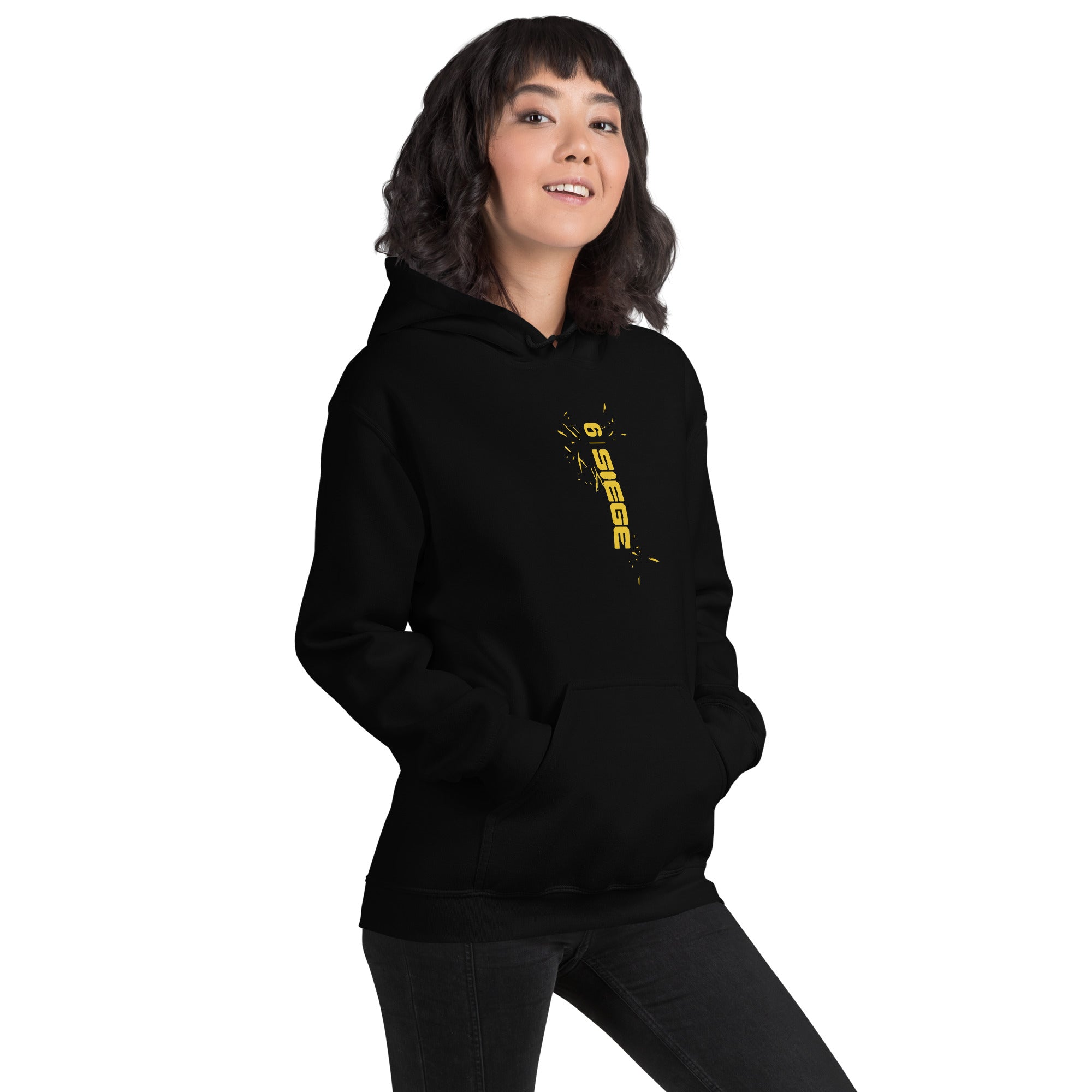 Rainbow Six Siege 10th Anniversary felpa cappuccio nera