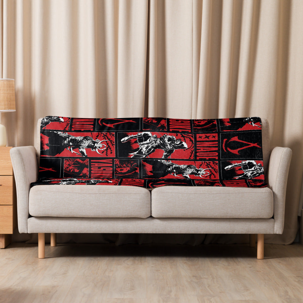 UBICollectibles Assassin's Creed Shadows coperta sherpa Yasuke Naoe