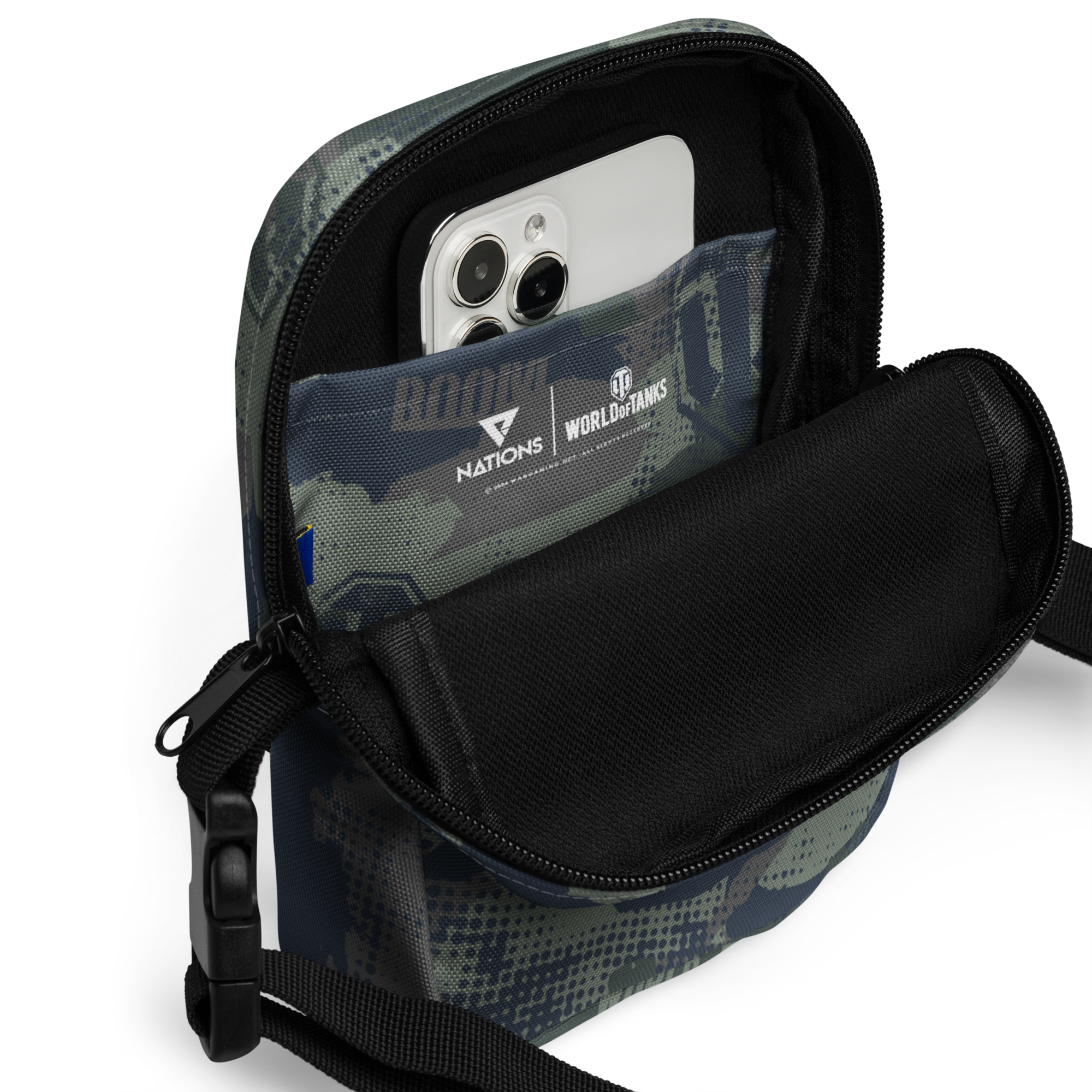 World of Tanks Camo Utility borsa tracolla mimetica