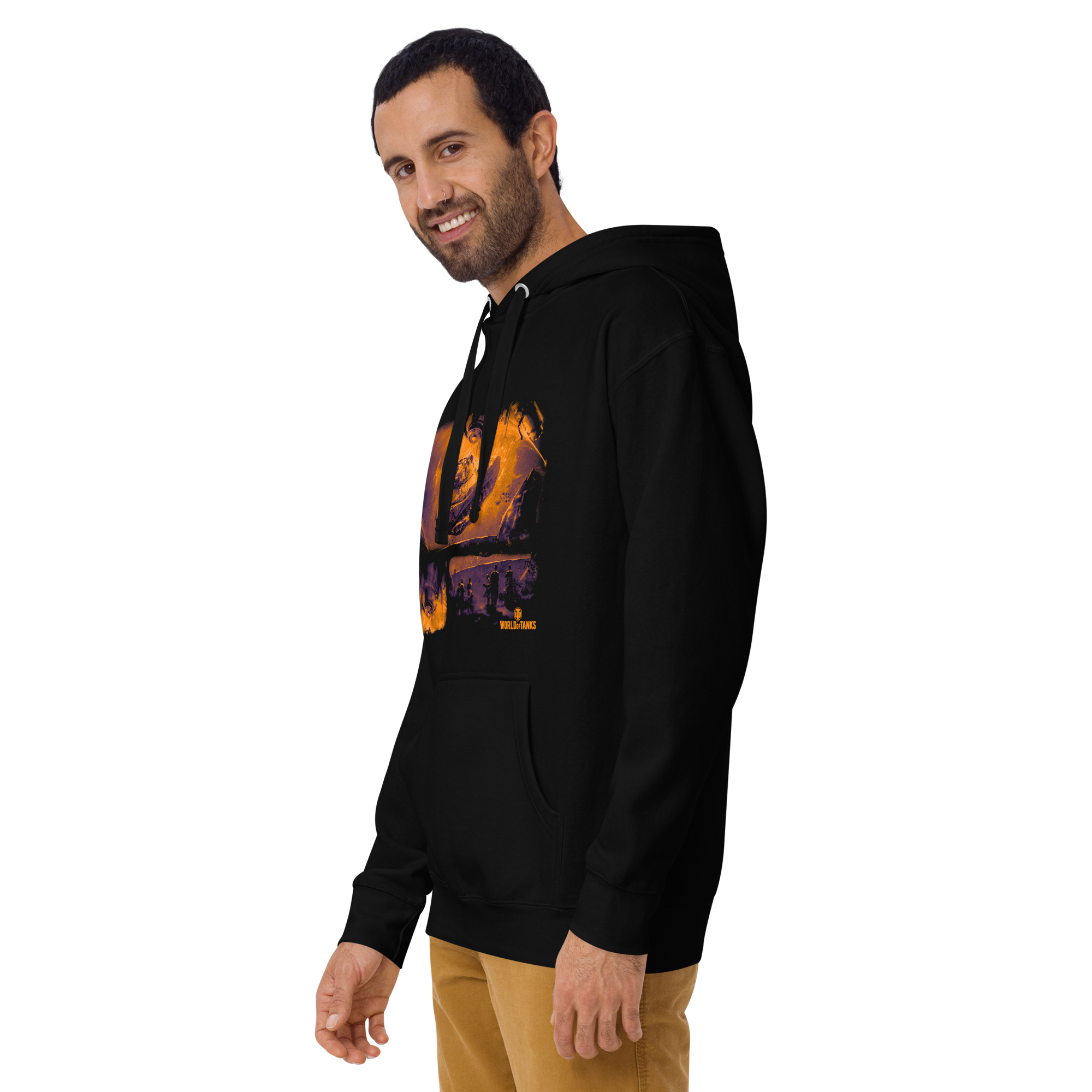 World of Tanks Halloween felpa cappuccio tasca cotone