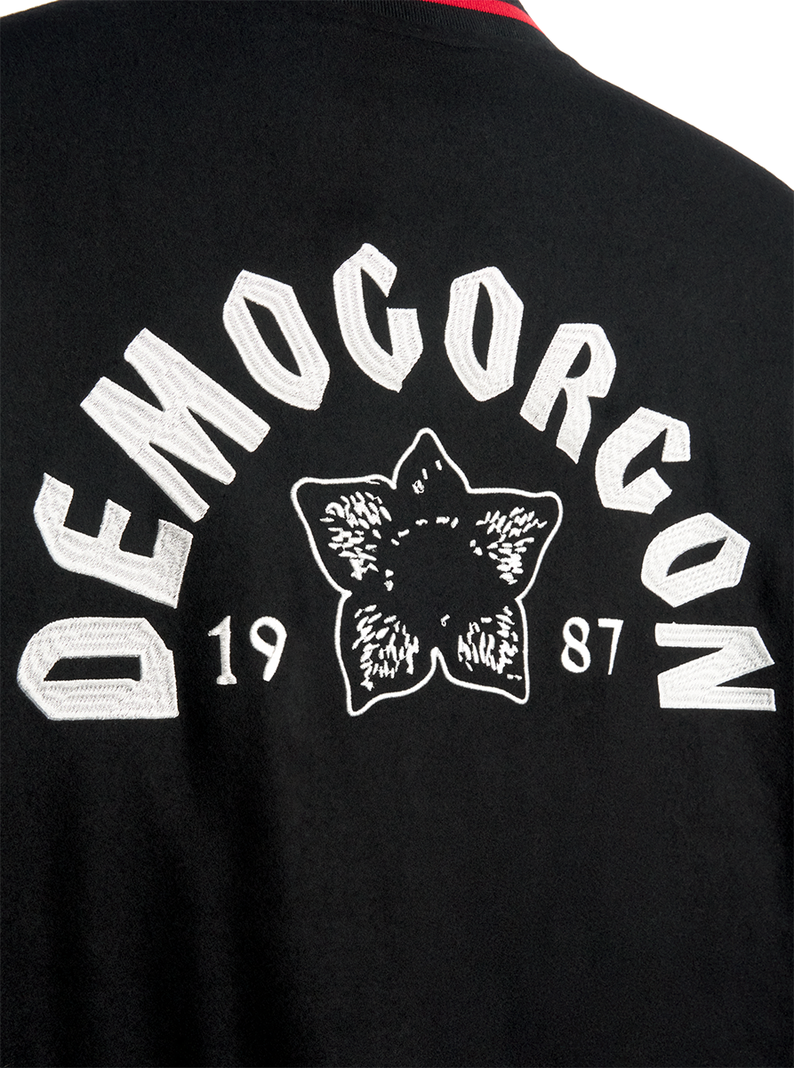 Stranger Things Demogorgon 1987 giacca varsity lana