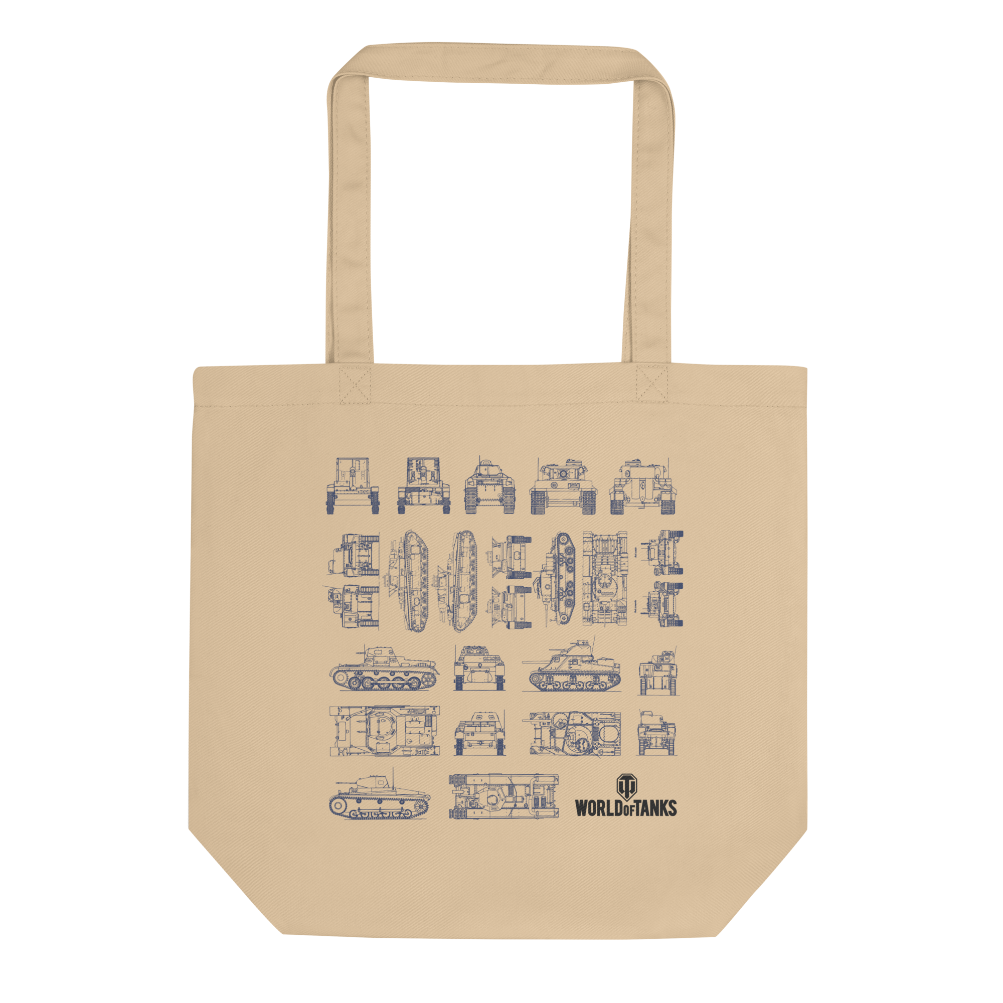 World of Tanks Blueprints shopper cotone bio beige