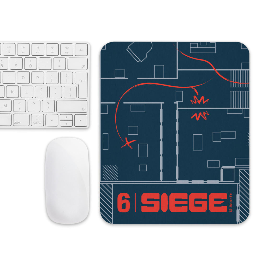 Ubisoft Rainbow Six Siege Map tappetino mouse gaming