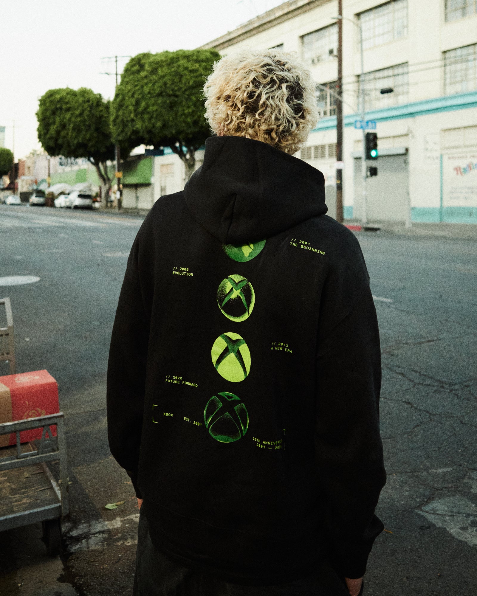 Xbox Gear Evolution felpa con cappuccio nera cotone