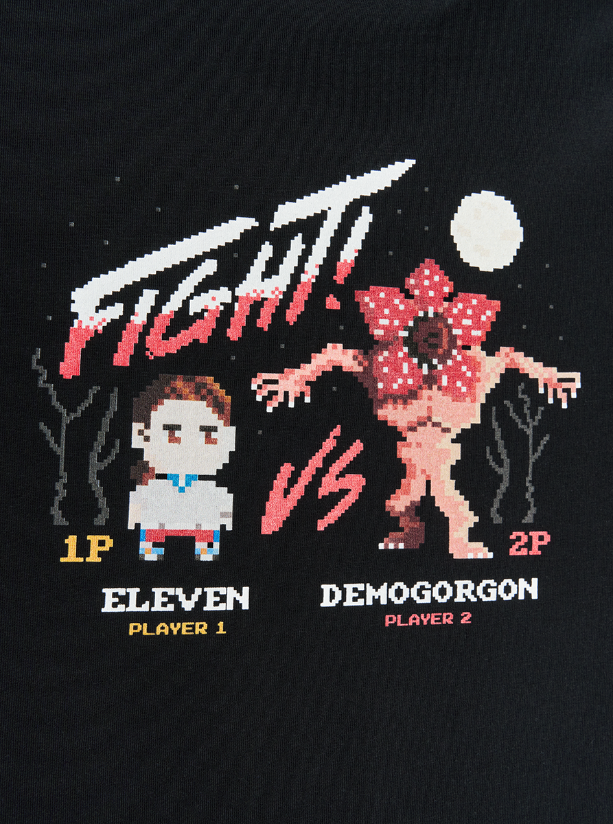 Fulllife Eleven vs Demogorgon maglietta cotone organico