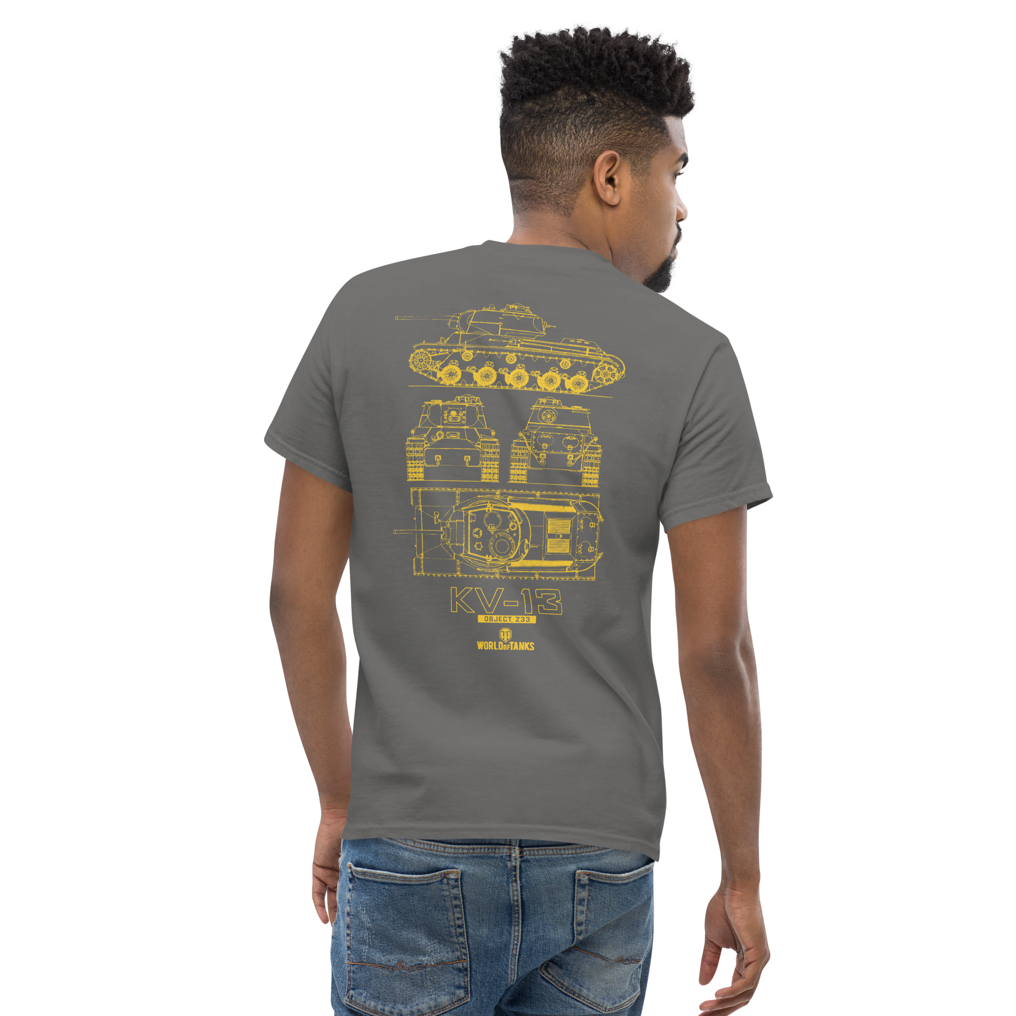 World of Tanks Blueprint KV-13 maglietta cotone unisex