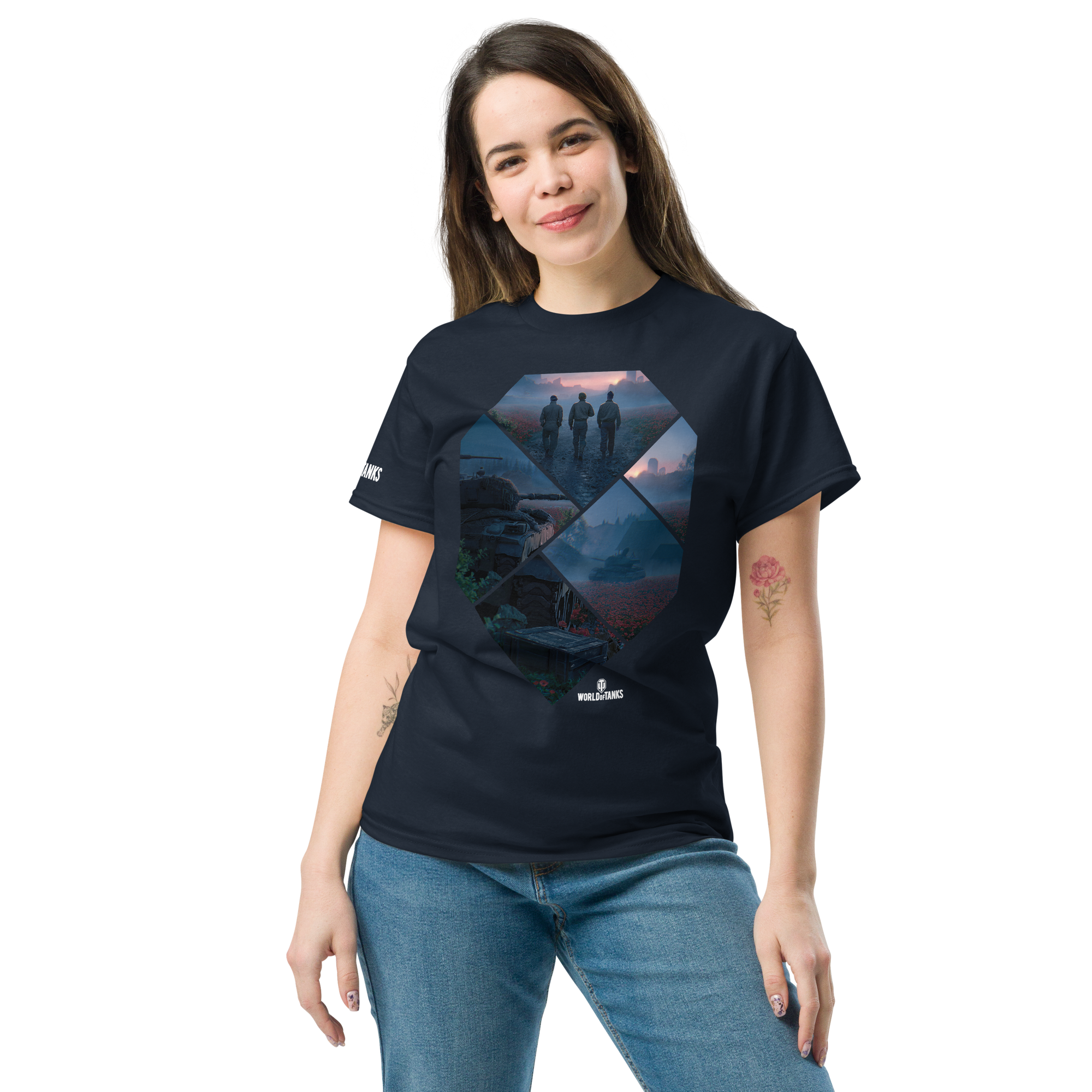 World of Tanks Victory Day maglietta navy cotone unisex